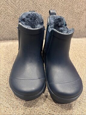 BearPaw Navy Kids Rain Boots with Grip Soles